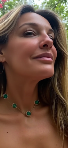 Emerald Hexagon Necklace Emerald Hexagon Necklace