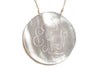 X-Large Round Engraved Shell Necklace
