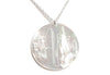 X-Large Round Engraved Long Shell Long Necklace