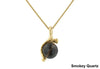 Spinning Globe Gemstone Necklace