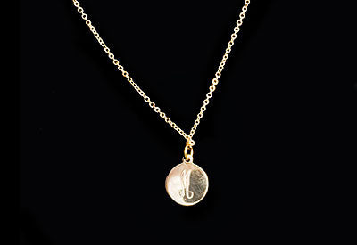 Small Engraved Disc Pendant