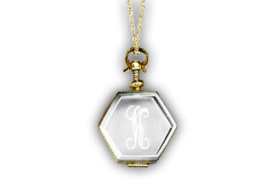 Glass Hexagon Locket