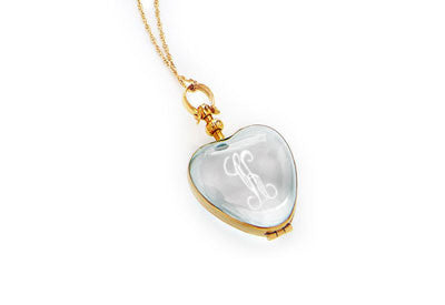 Glass Heart Locket