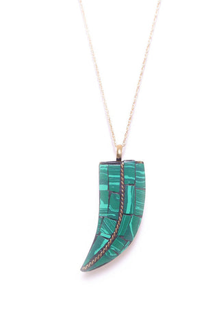 Vintage Inspired Flat Horn Necklace Vintage Inspired Flat Horn Necklace