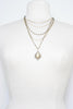 Multi Strand Necklace w/Moroccan Drop