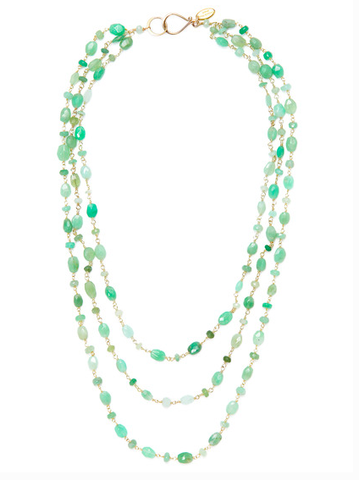 Three Strand beaded necklace