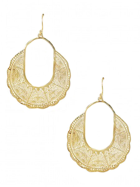 Embossed Hoop Earrings