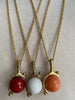 Spinning Globe Gemstone Necklace