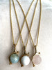 Spinning Globe Gemstone Necklace