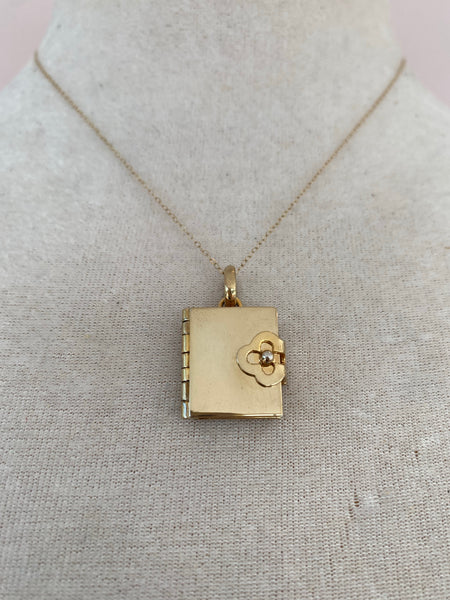 Little Locket Book Necklace