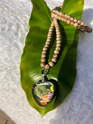 Heart of Glass Locket Necklace Heart of Glass Locket Necklace