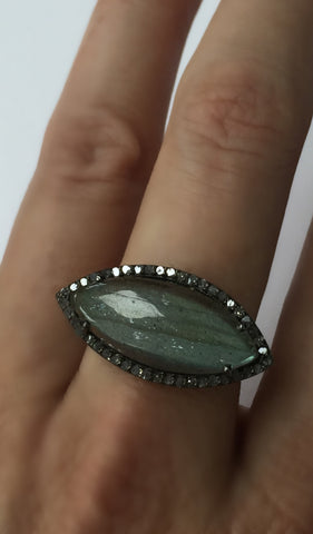 Labradorite Marquis Ring Labradorite Marquis Ring