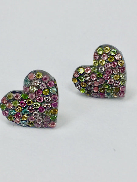 Rainbow Heart Earrings