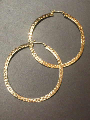 Big Hammered Hoop