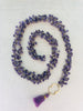 Amethyst Third Eye Chakra Cluster Chain Necklace