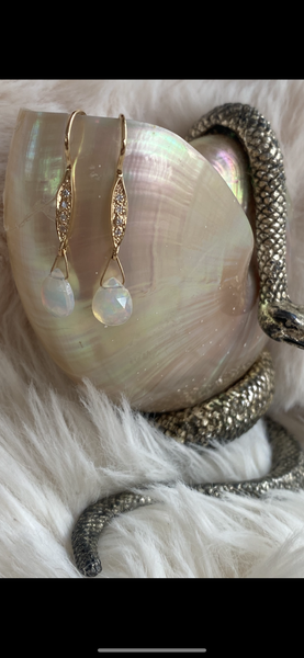 Opal Love Drop Earrings