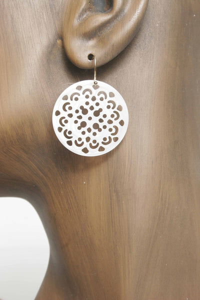 Shell Disc Earrings