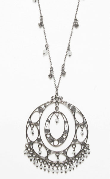 Filigree Pendant Charm Necklace