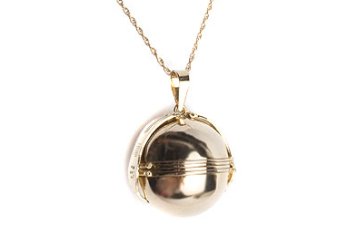 Large Locket Ball Necklace