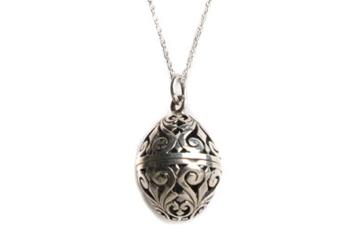 Large Oval Prayer "Box" Locket