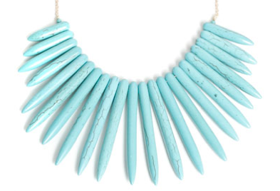 Turquoise Spike Necklace