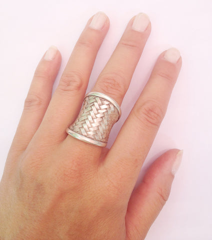 Woven Cuff Ring Woven Cuff Ring