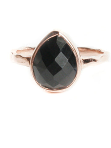 Teardrop Gemstone Solitaire Ring Teardrop Gemstone Solitaire Ring