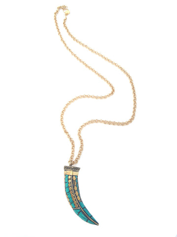 XL Turquoise Horn Necklace XL Turquoise Horn Necklace