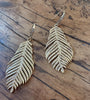 Diamond Feather Earrings