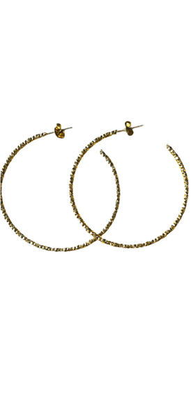 Diamond Cut Hoops