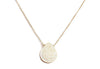 Small Teardrop Engraved Shell Short Necklace