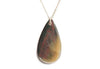 Medium Teardrop Engraved Shell Necklace