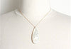 Large Teardrop Engraved Shell Necklace