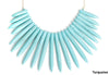 Turquoise Spike Necklace