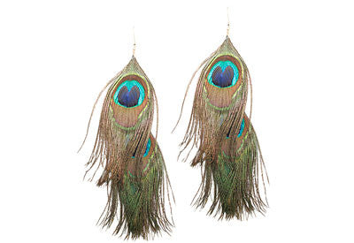 Double Peacock Earrings