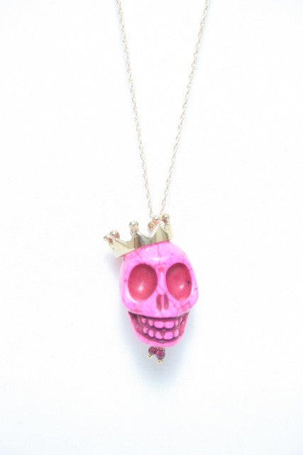 Crowned Skull Necklace Soixante Neuf Jewels
