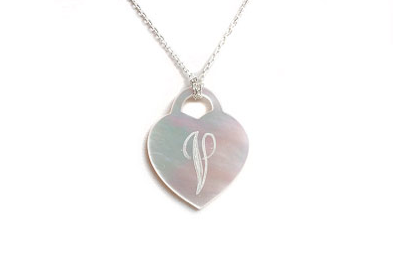 Heart Engraved Shell Necklace