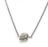Tiny Metal Skull Necklace