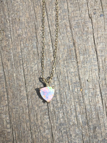 Opal Love Necklace