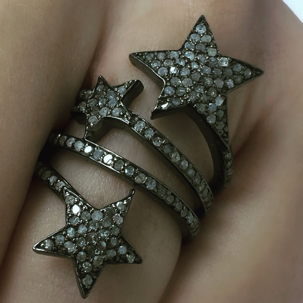 Tri Star Diamond Ring