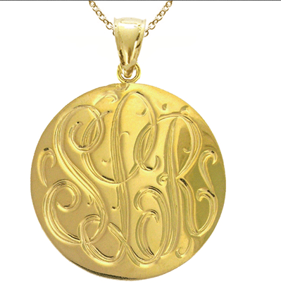 Personalised Engraved Disc Necklace By Anna Lou of London |  notonthehighstreet.com
