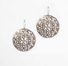 Filigree Shell Disc Earrings