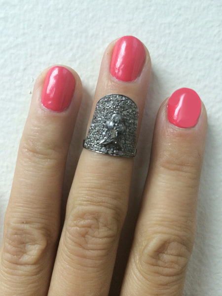Medieval Diamond Midi Ring Cuff