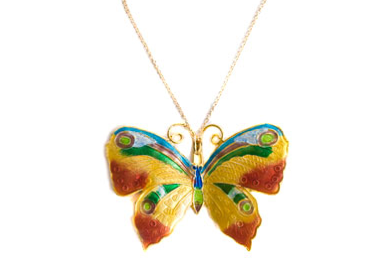 Rainbow Butterfly Necklace