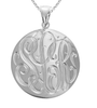 Extra Large Engraved Disc Pendant